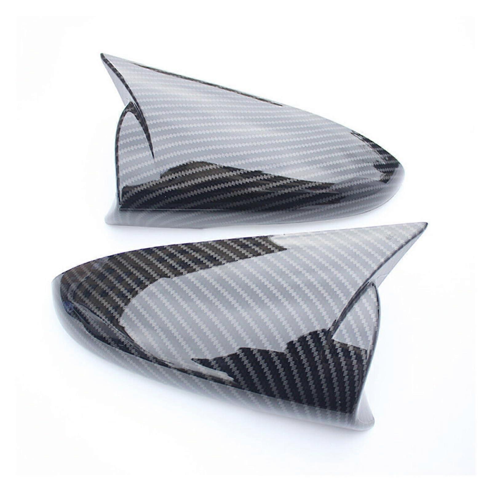 Mirror Caps for Hyundai LaFesta I20 I20N Bayon 2020-2023 Carbon Fiber Rear View Mirror Cover Wing Cap Trim