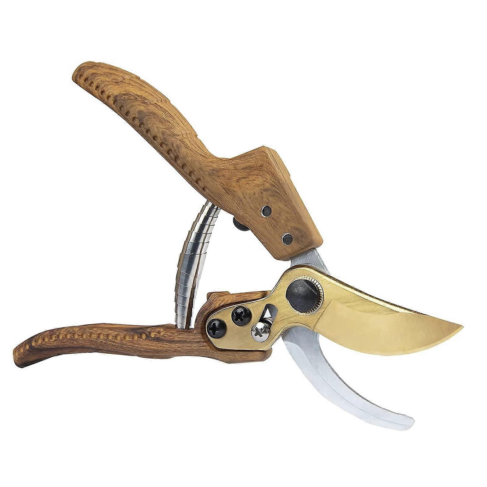 Pruning Shears, Professional NonSlip Carbon Steel Handles, Sharp Hand Shears.