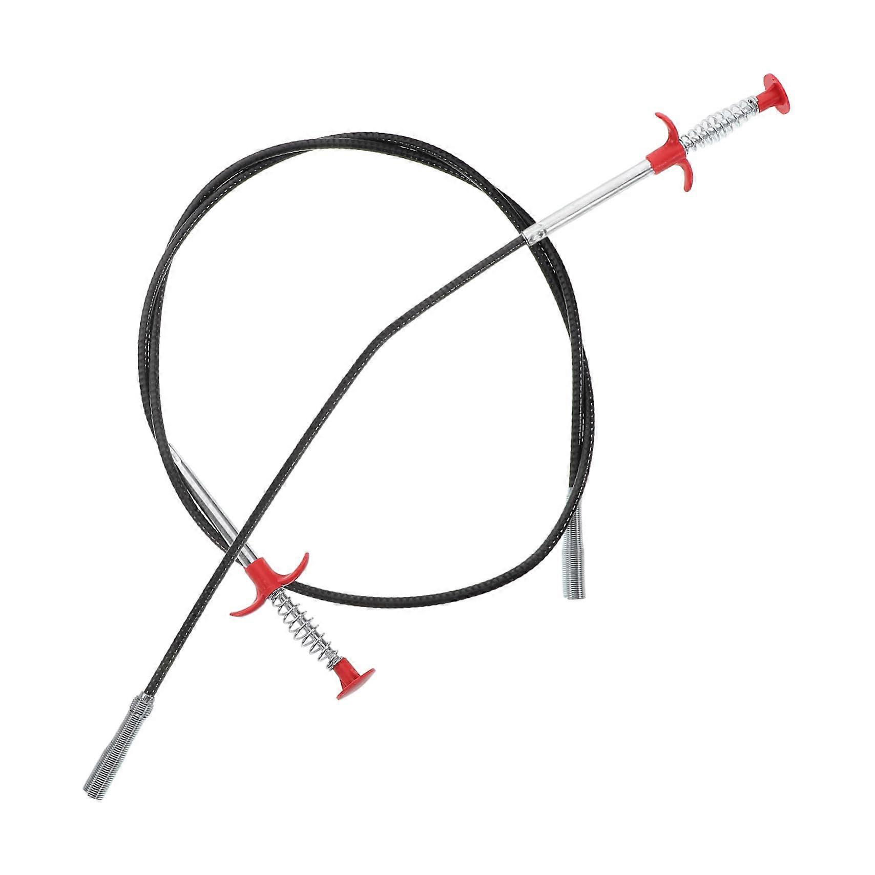 Sewer Excavator Claw Gripper Tool Pack of 2, Flexible Plumbing Snake with Steel Wire, Toilet Auger for Clogs