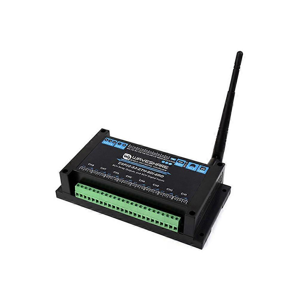 ESP32-S3 Industrial 8CH Wi-Fi Network Relay RS485+PoE Network Port Support RS485 Bluetooth or Wi-Fi Remote Control