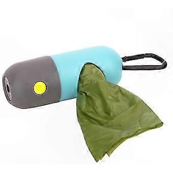 LED Flashlight Dog Waste Bag Holder for Leash Dispenser Portable Outdoor Pet Accessory