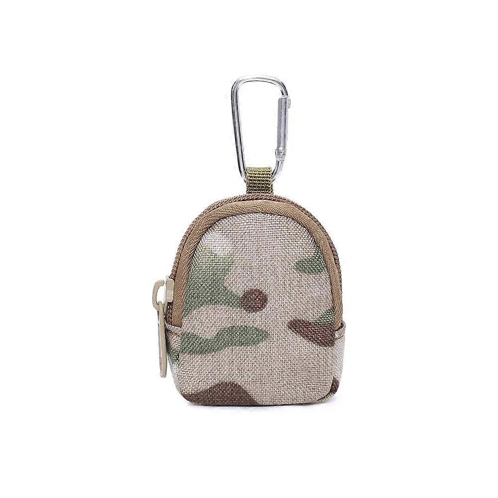 Mini Tactical EDC Pouch Army Military Earphone Holder Men Key Coin Wallet Purses Keychain Pocket (Color : CP)