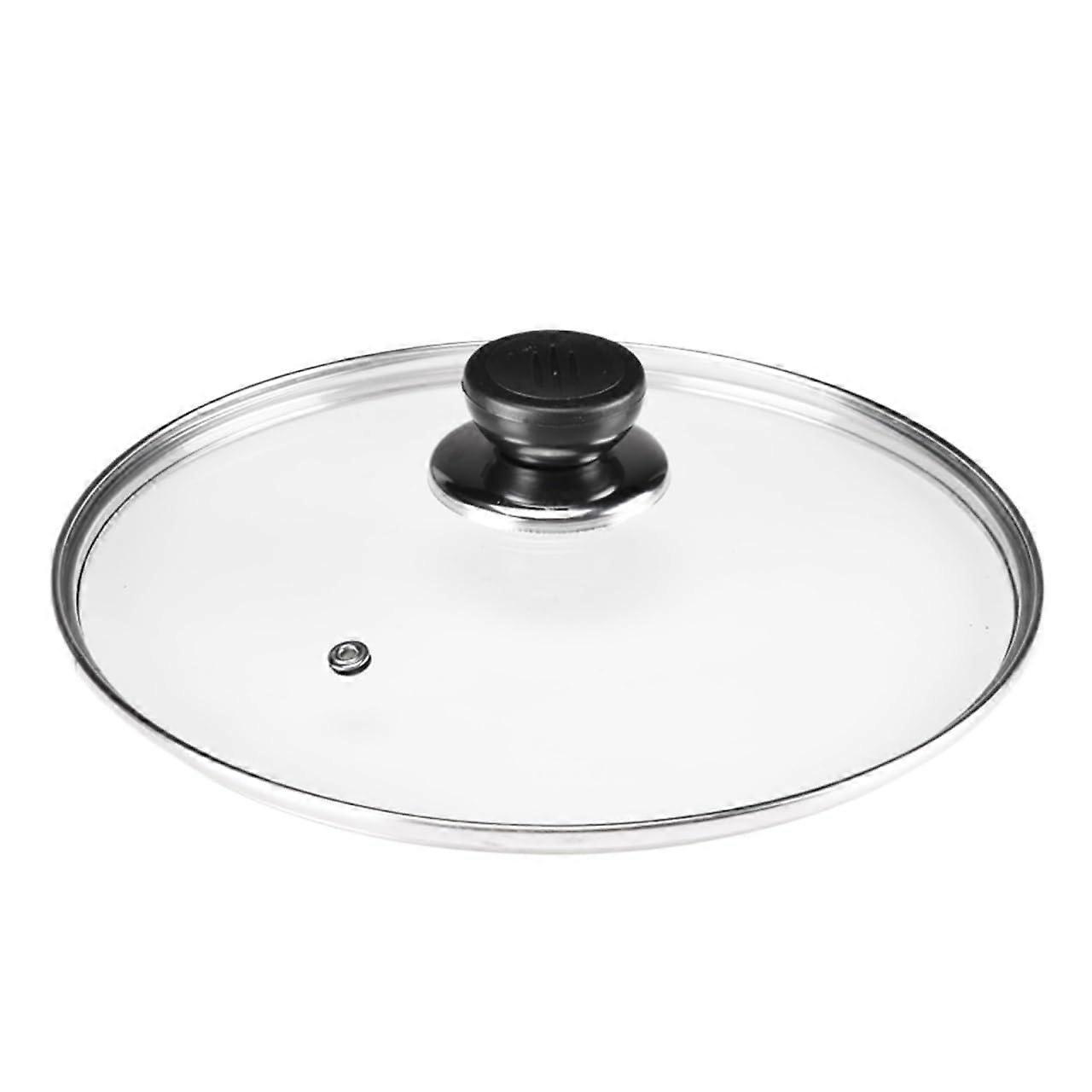 Universal Lid Tempered Glass Pan Lids Stainless Steel Edges 9 Sizes Soft Touch Handles for Pots and Pans
