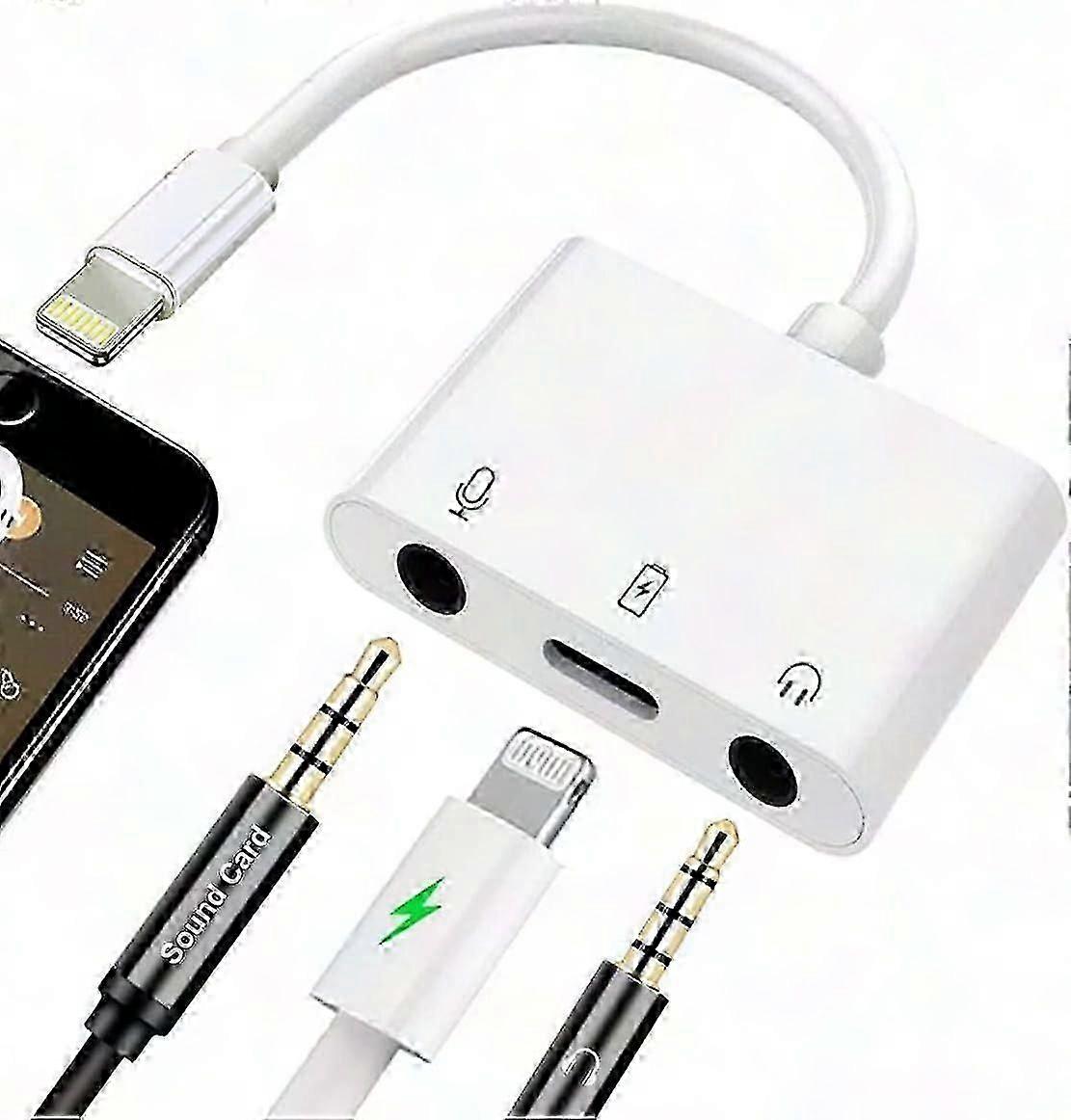 Live-Streaming Microphone Adapter for Mic & 3.5mm Headphone
