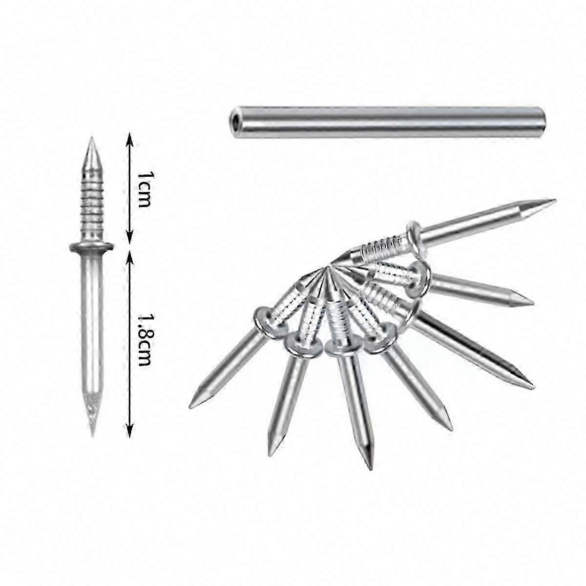 300PCS Invisible Double-Head Skirting Nails, Seamless No-Trace Wall Fixing Horn Nails for DIY