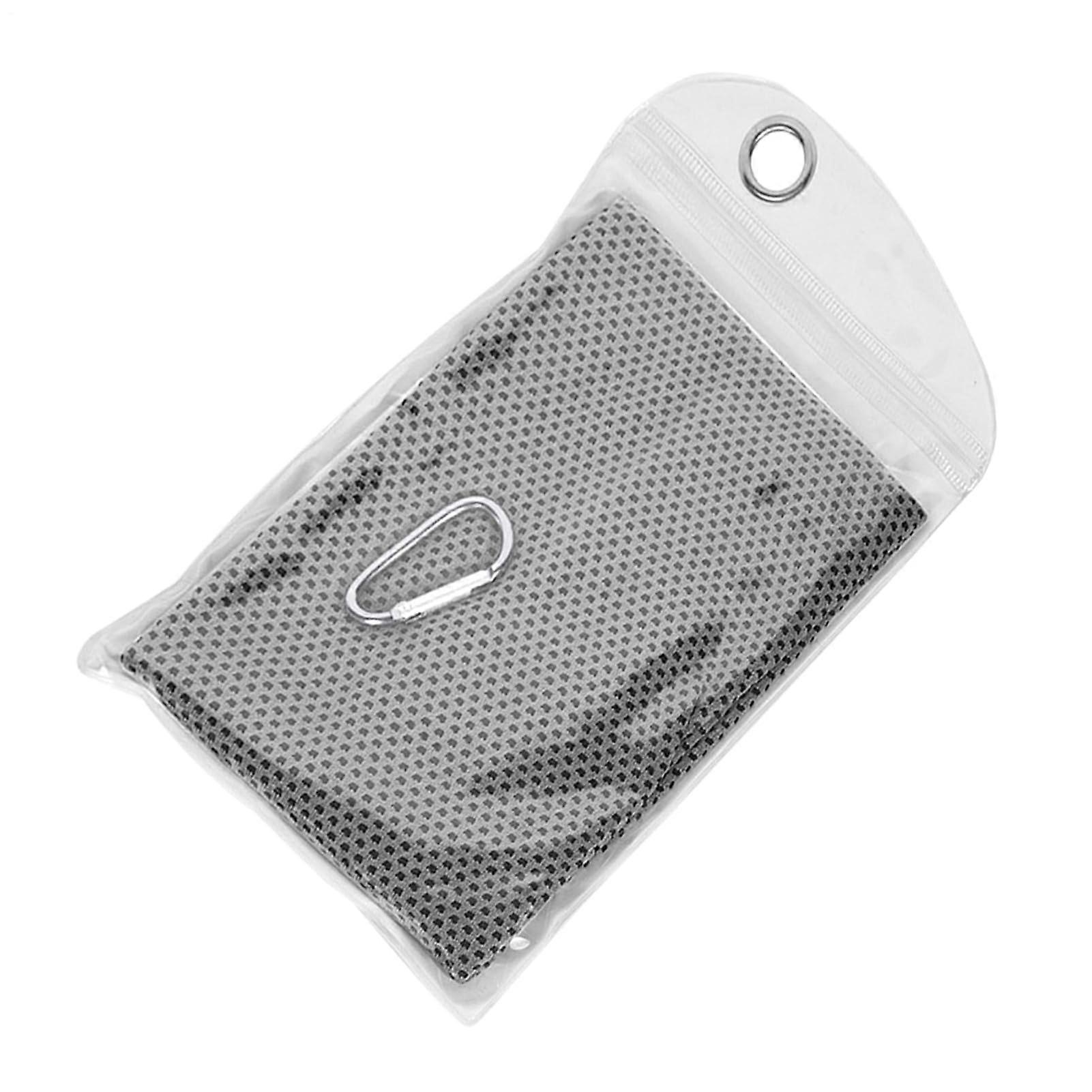Sweat Absorbing Towel FastDrying Washcloth for Running Swimming Travel Gray