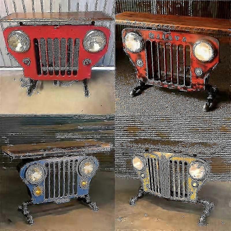 Steampunk Industrial Table Model-yellow