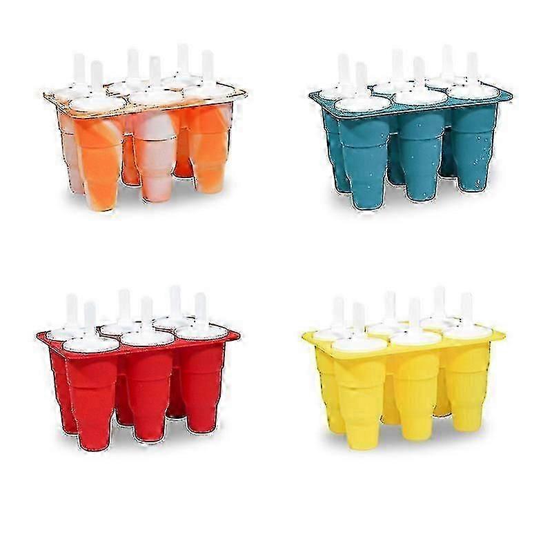 Popsicle Molds Shapes Reusable Easy Ice Maker Machine Silicone BPA Free Ice Pop Maker Icc
