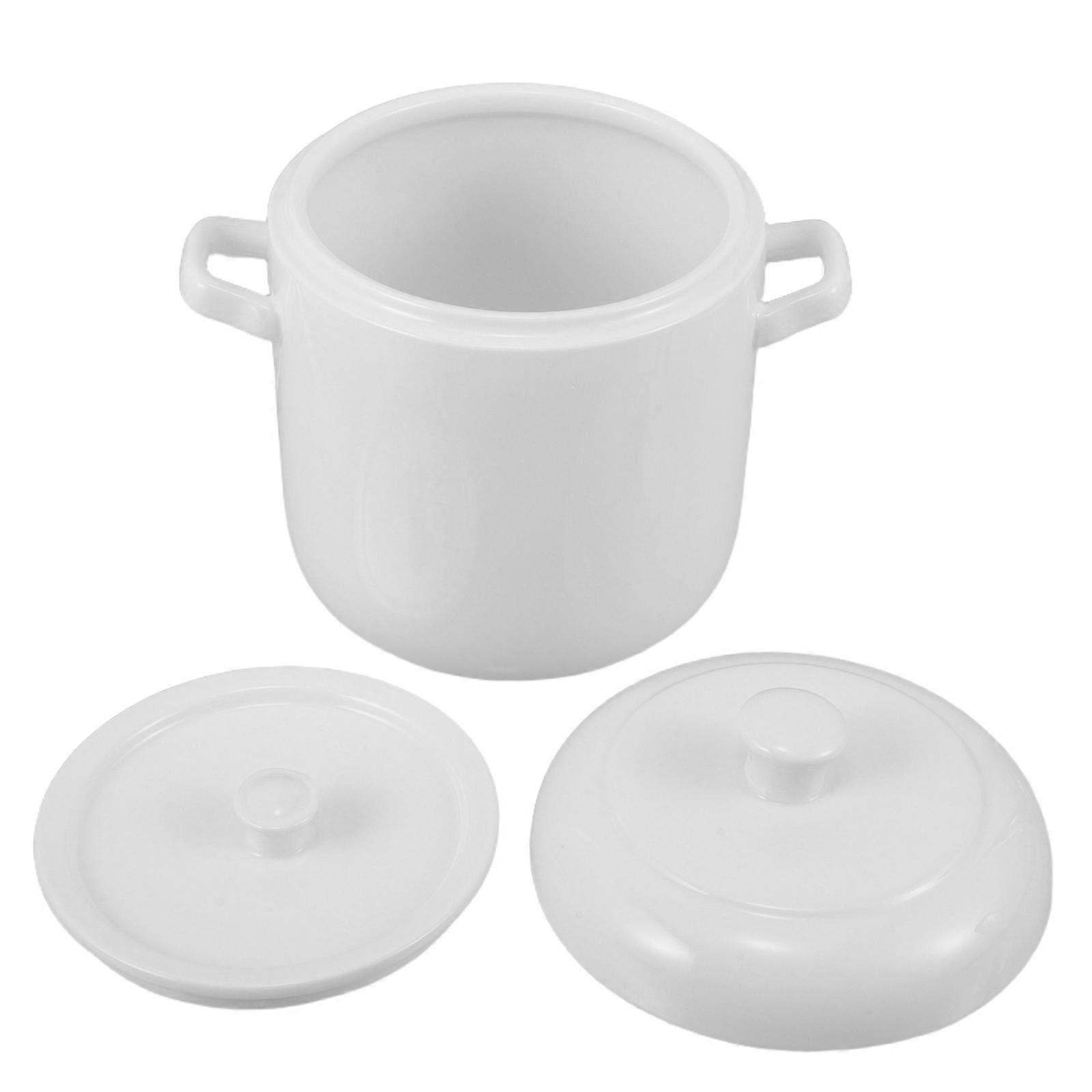 Ceramic Stew Pot with Handles for Kitchen and Restaurant 16.00X15.50X12.20CM Slow Cooking 1Pack