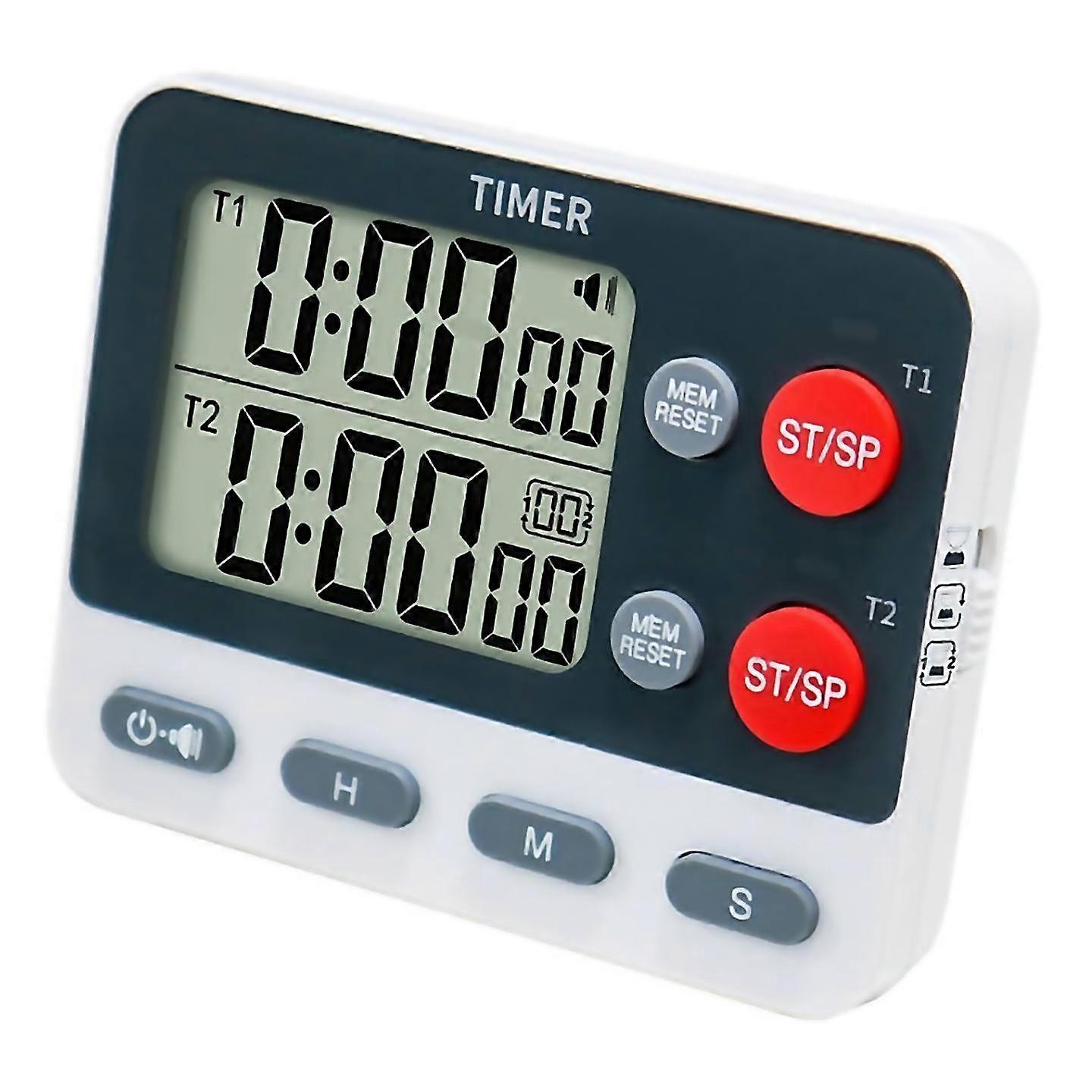 For Digital Kitchen Dual Group Cycling Timer Three Timing Options