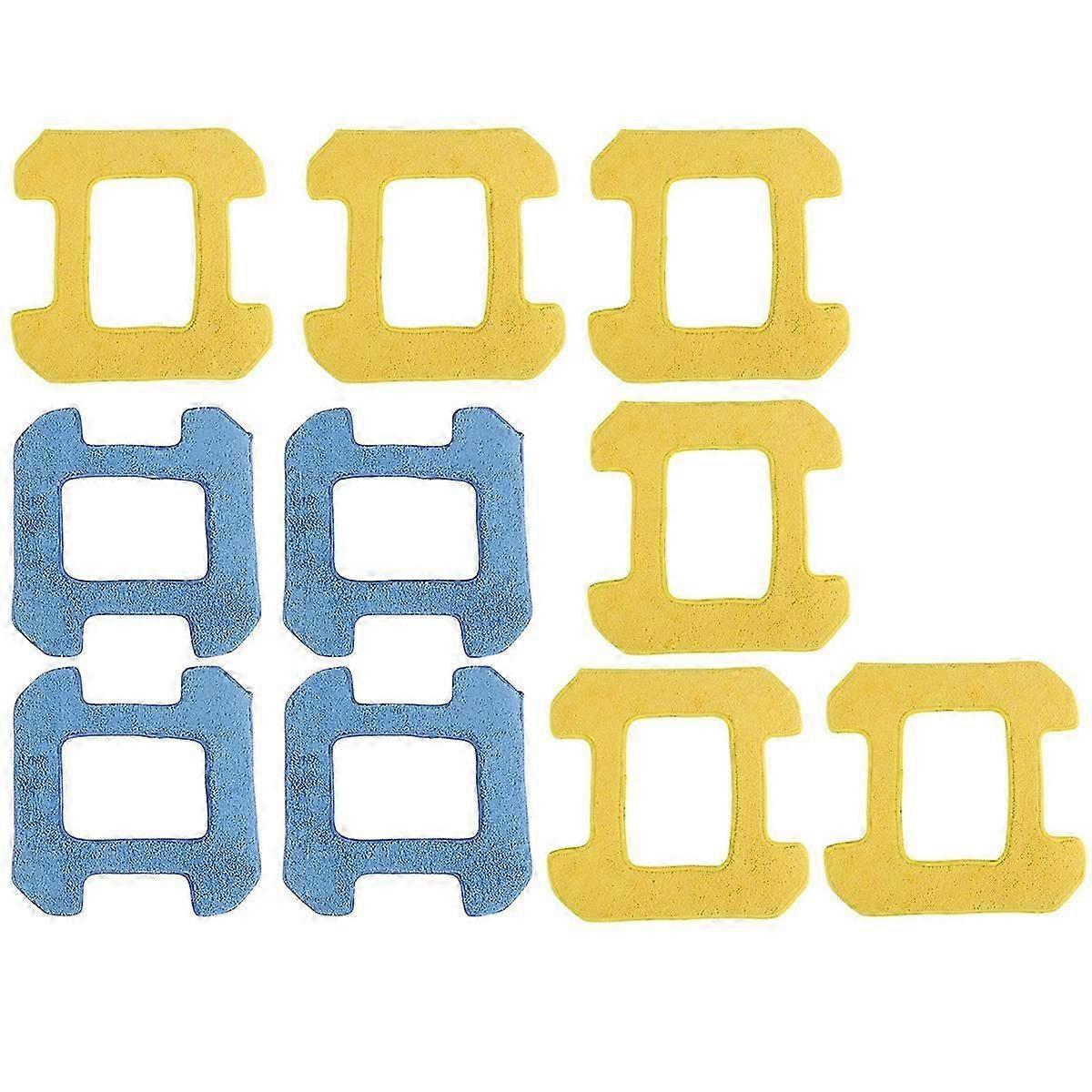 10Pcs Washable Mop Pads for Hobot 298 Window Cleaning Robot - Reusable Replacement Pads