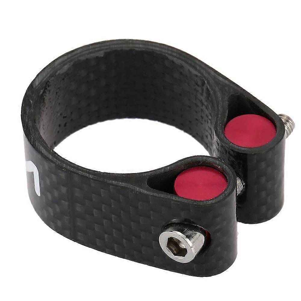 Lixada Carbon Fiber Seat Post Clamp Lightweight 30.2mm 34.9mm Cycle Accessory