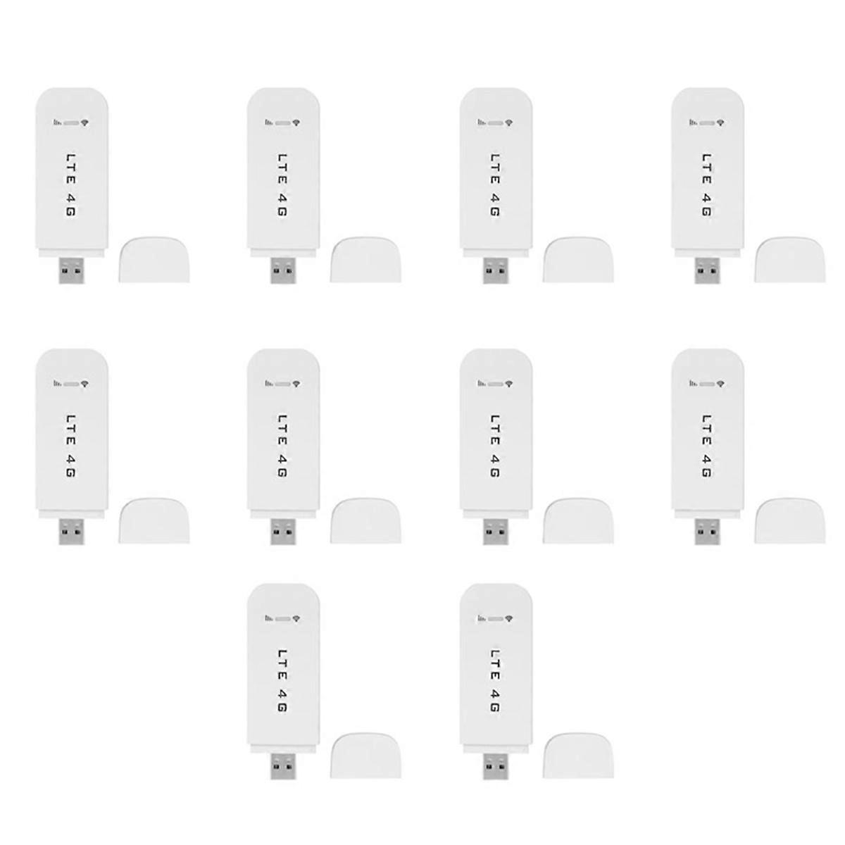 10X Lte Sim Kaart Data USB Router 3G/4G Wifi Router Draadloze USB Auto Modem 4G Wifi Sim Card Stick