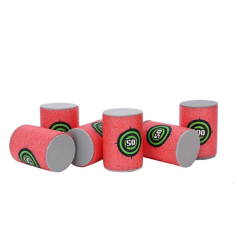 6Pcs Elite Targets Cans Toy Gun Shooting Target Number Barrel for Soft Foam Eva Target