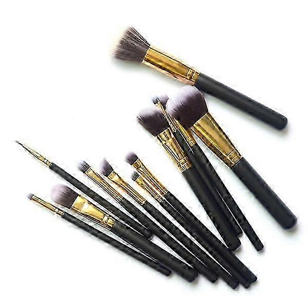 ブラックメイクアップブラシ12個セット Cs fast