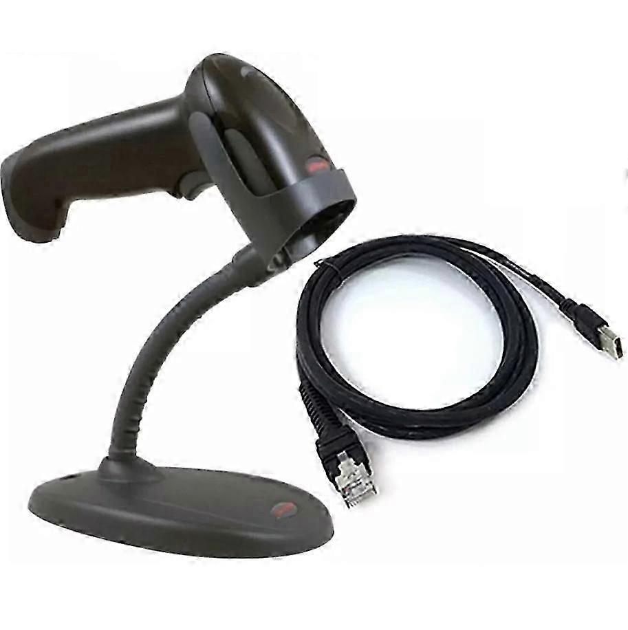 Voyager Handheld Code Reader 1450G1D-2USB-1 1D Barcode Scanner with USB Cable and Stand