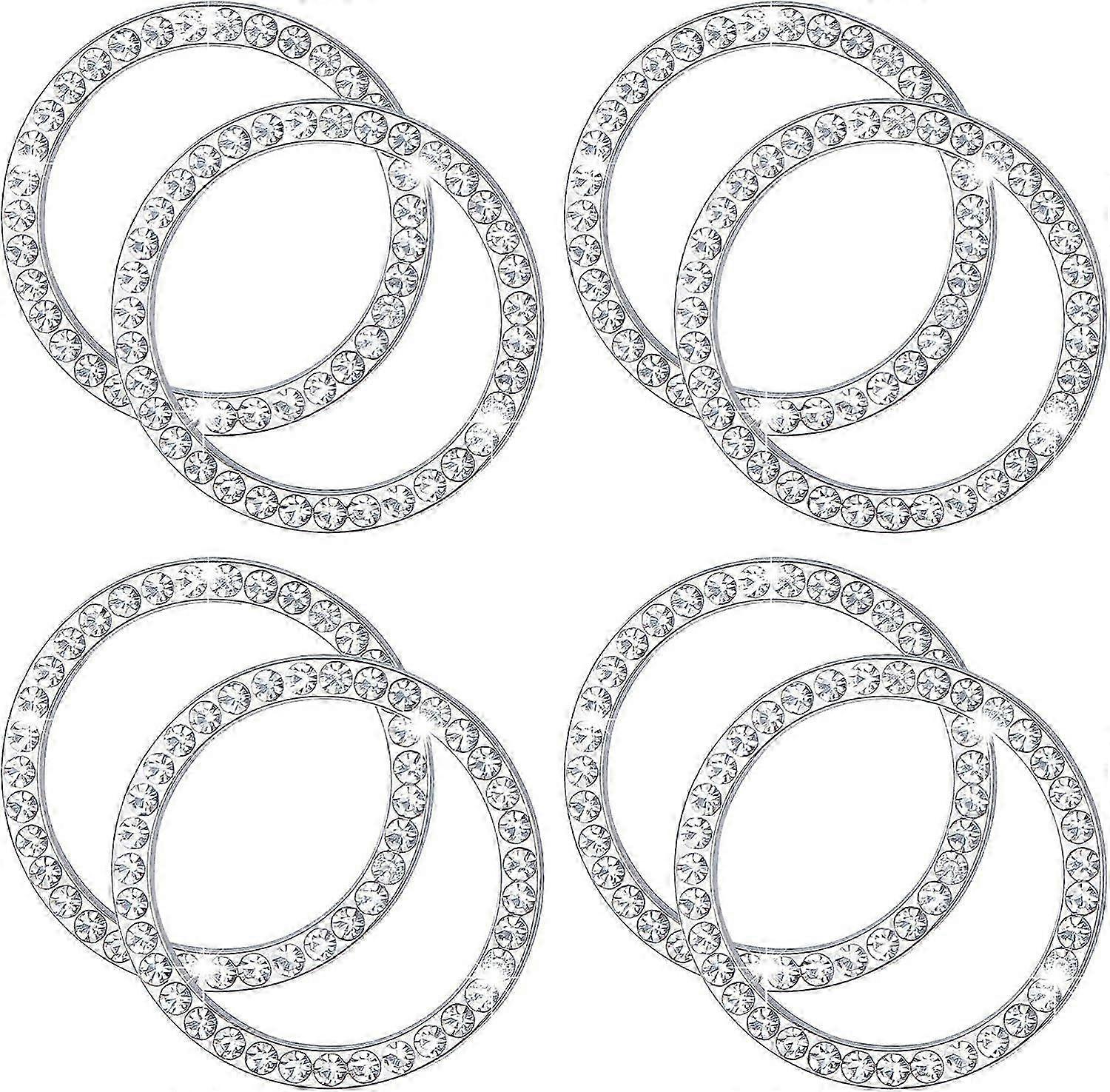 Car accessories one-key start button decorative ring hand-encrusted crystal ignition ring paste car interior accessories