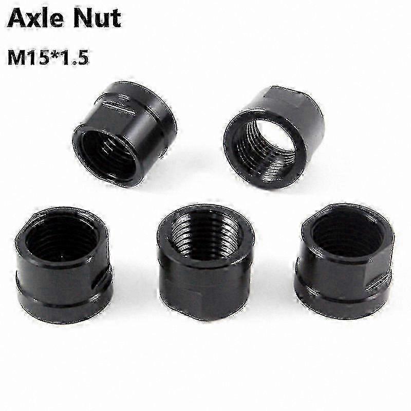Bicycle Thru Axle Nut with 1.5mm Thread Pitch - Axle Cap and Screw Nuts for Bike Parts Compatibility