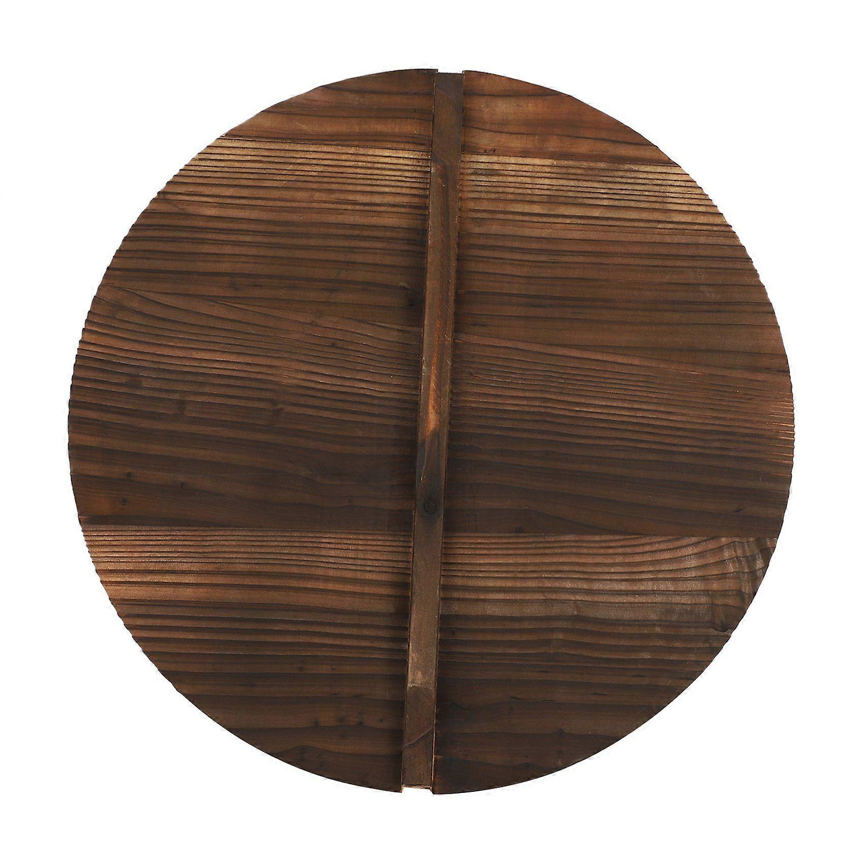 Kitchen Multi-Functional Wooden Pot Cover Handle Lid -Friendly Anti-Scalding Wood Baking Pot Cover