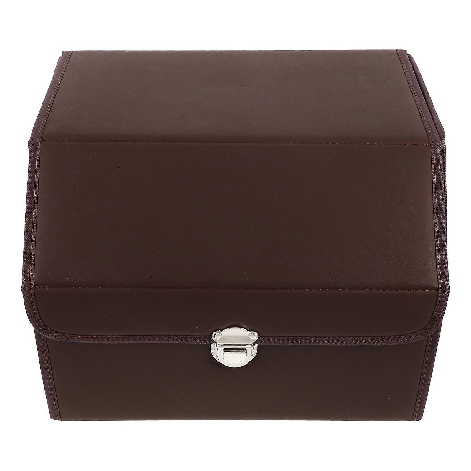 Heavy Duty Car Trunk Organizer for Car with Lid Waterproof PU