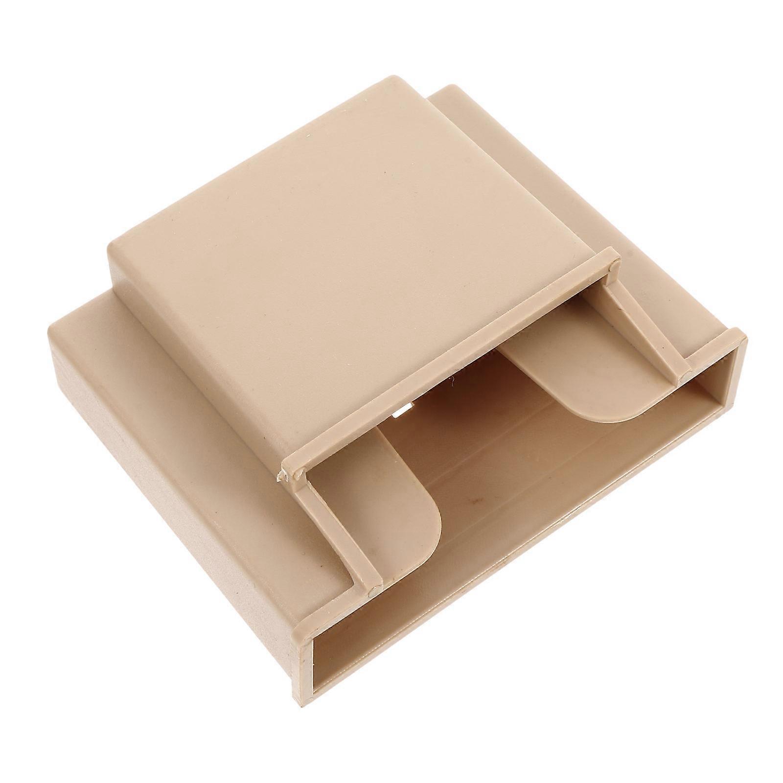Glasses Storage Air Vent Mount 10.00X8.00X3.50CM Card Storage Key Storage Beige 1Pack