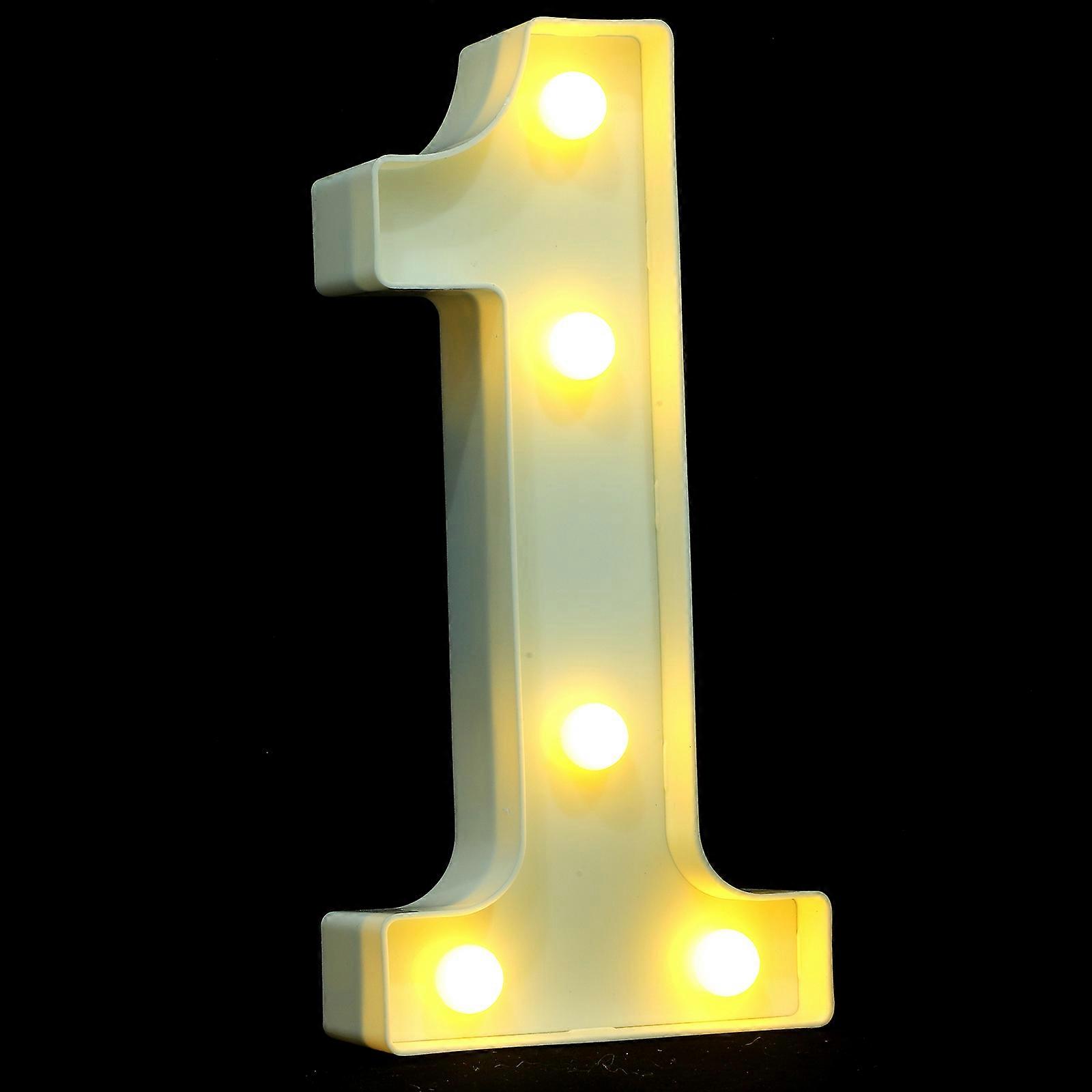 Light up Number LED Number 1 Lamp Number Night Light LED Number Light Decoration