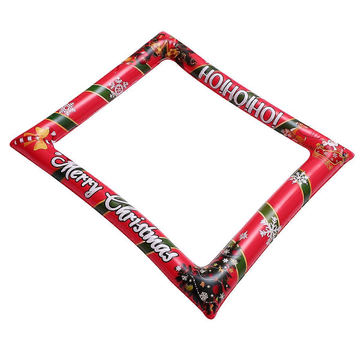 Red Inflatable Photo Booth Props Designed For Christmas Celebration And Family Gatherings Includes 1Set