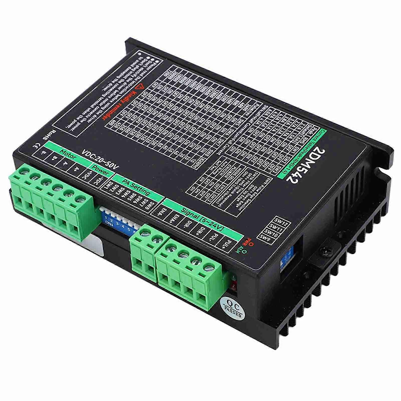 2DM542 2 Phase Stepper Motor Driver 20-50VDC 2.8-7A Digital