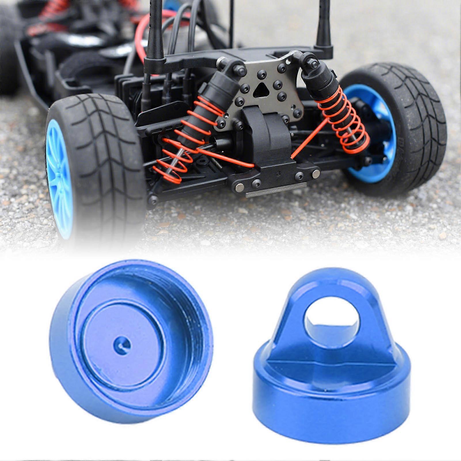 RC Shock Absorber Top Cap Aluminum Alloy RC Damper Cap Protector for TENACITY Pro 1/10 2pcs Blue 