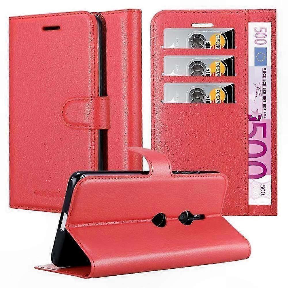 Phone Case with Card Slots and Stand Function for Xperia XZ3