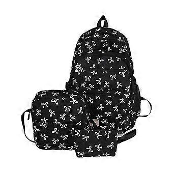 3 stuks rugzakken met grote capaciteit Casual dagrugzakken student schooltas esthetische rugzakken set eenvoudige rugzak reistas rood