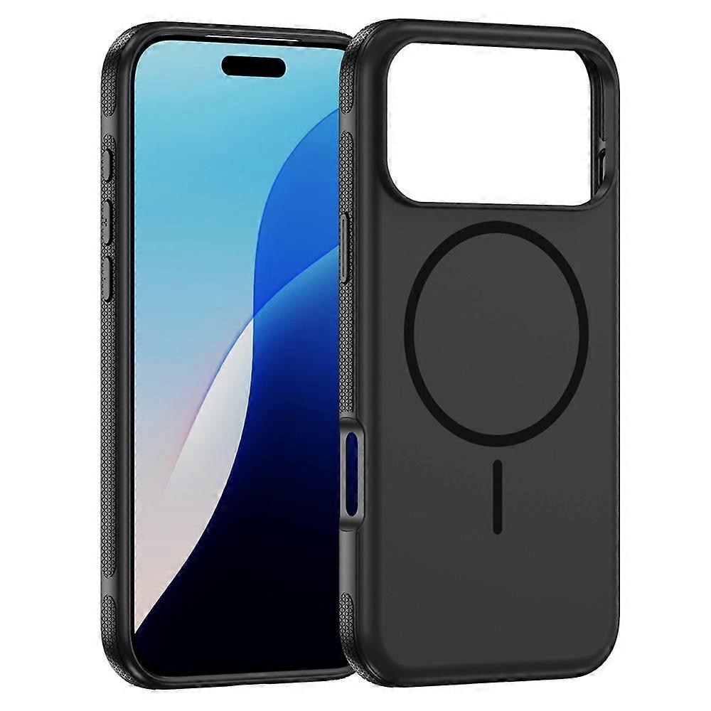 Compatible For iPhone 17 Pro Case Compatible with MagSafe 2.8mm PC + 2.2mm TPU Shockproof Hybrid Phone Cover