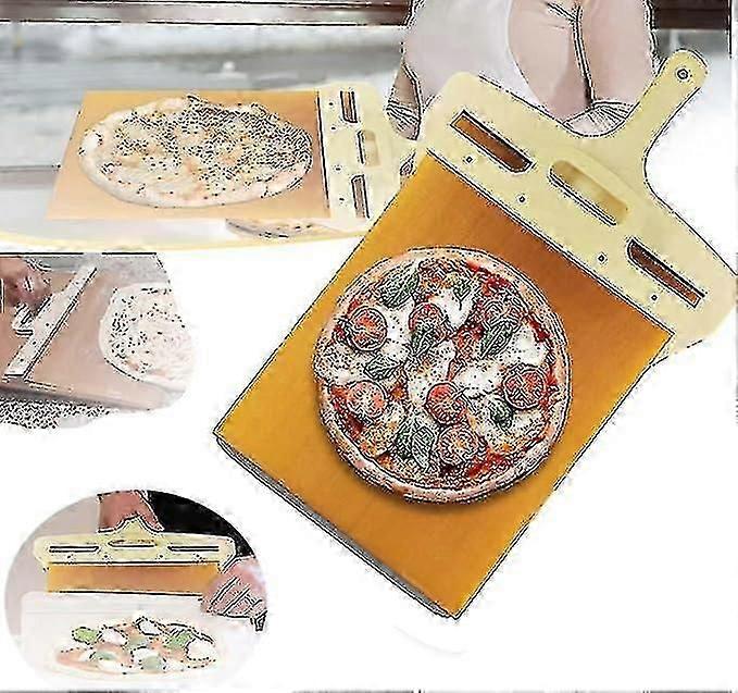 sliding pizza peel with ergonomic handle