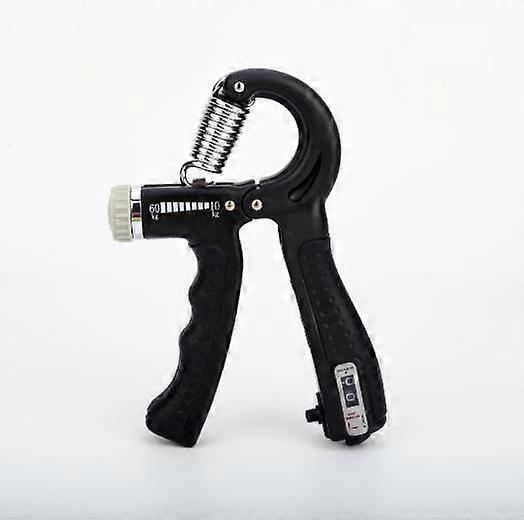 5 60Kg Adjustable Countable Hand Grip Strength Exercise Gripper(Black)