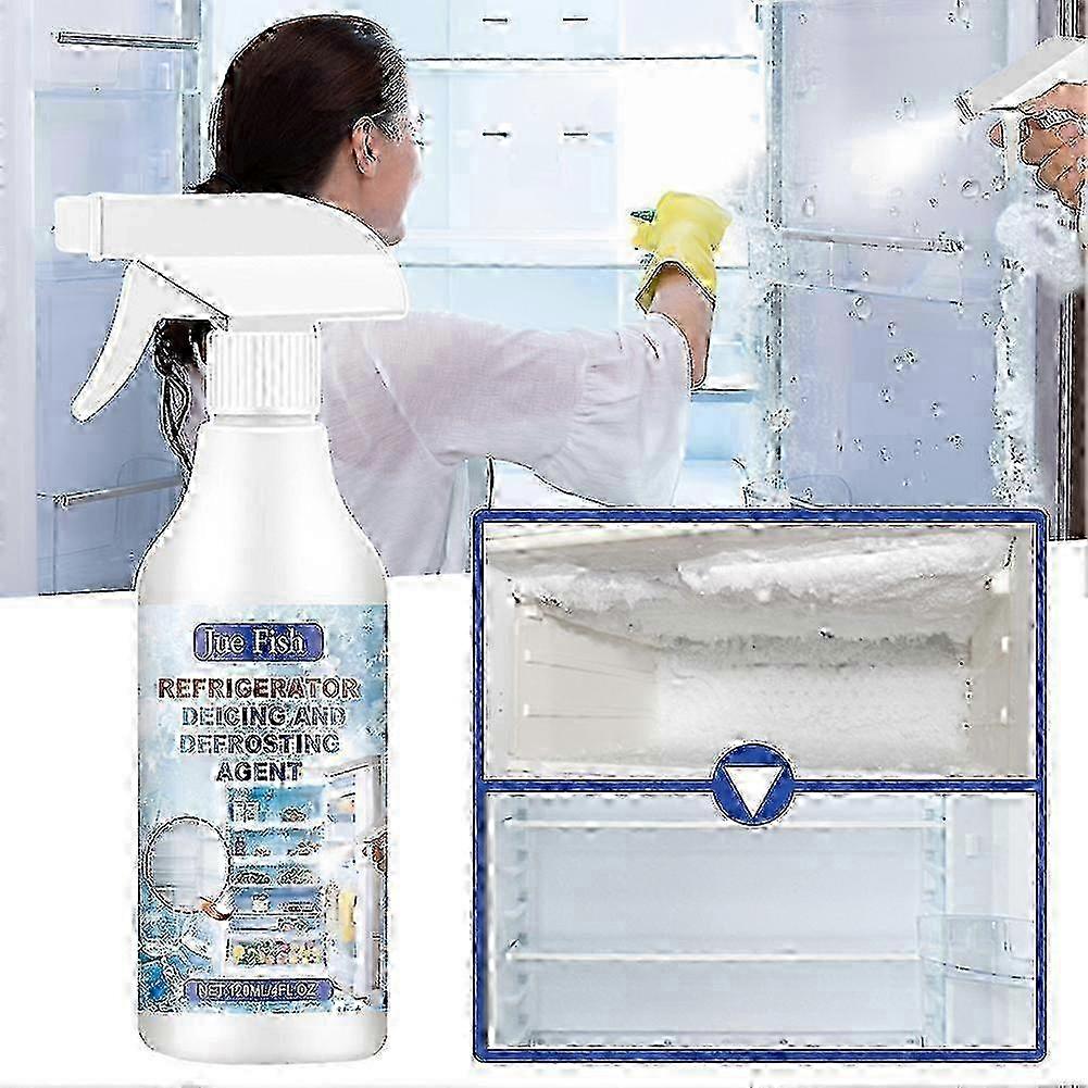 3pcs Defrosting Spray for Fridges Freezer Gentle Rapid De-icer Spray Long Term Antifreeze Liquid for Home Family