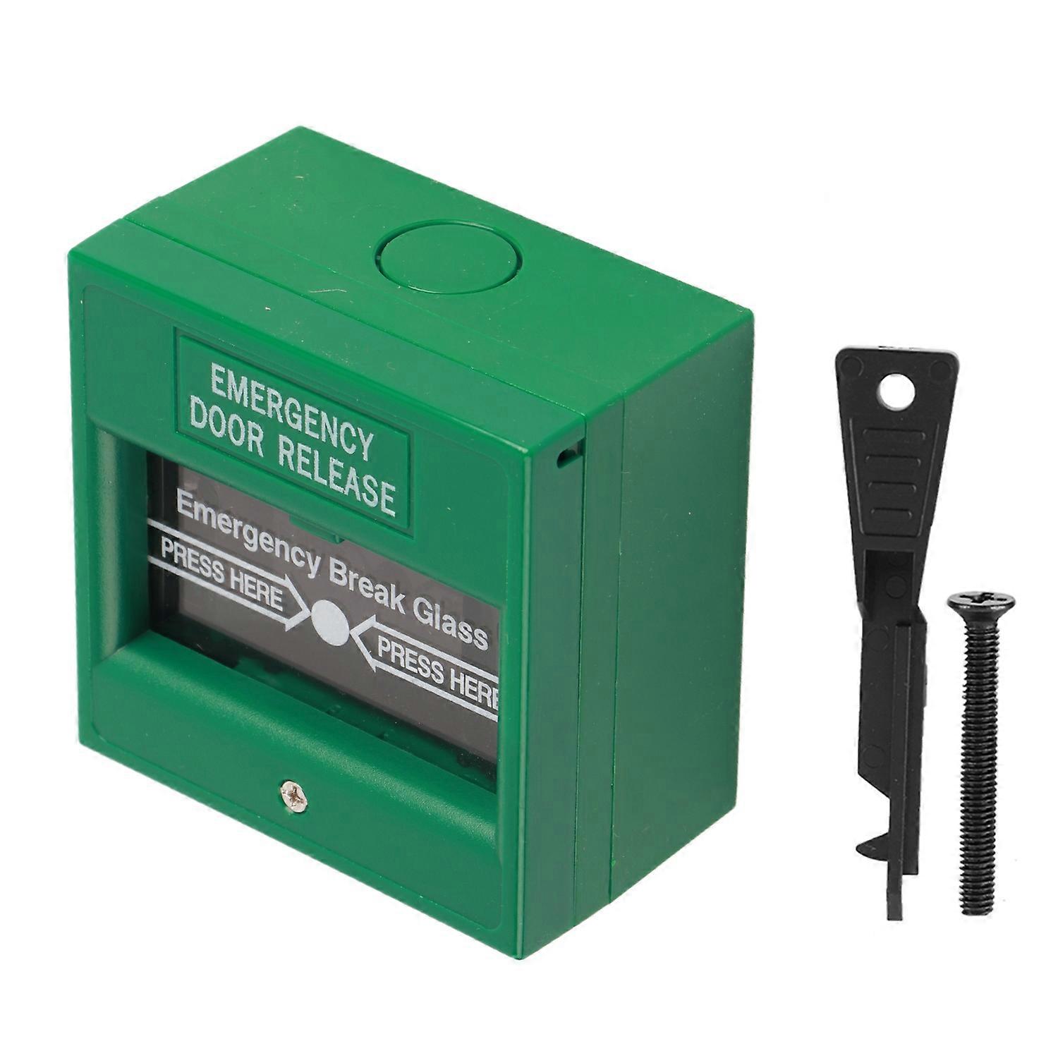 Glass breaking button, also known as emergency button, is connected in series on the electric lock r