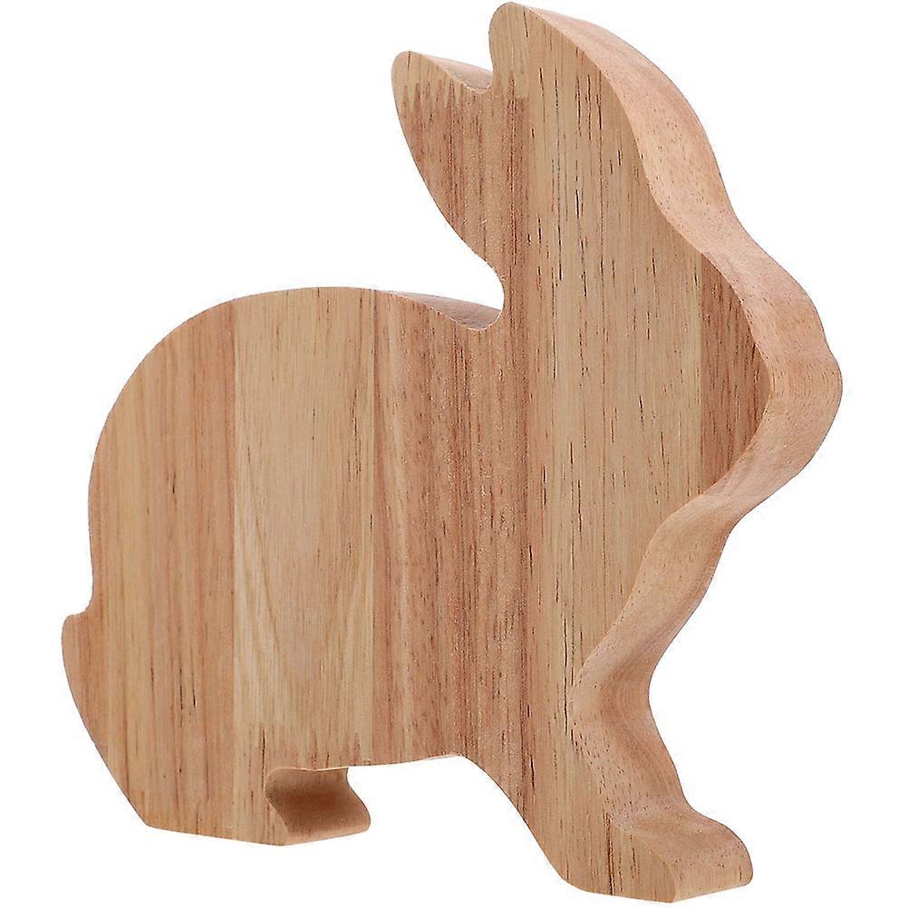 Animal Money Saving Box Wooden Rabbit Design for Home 3Pcs Coin Bank