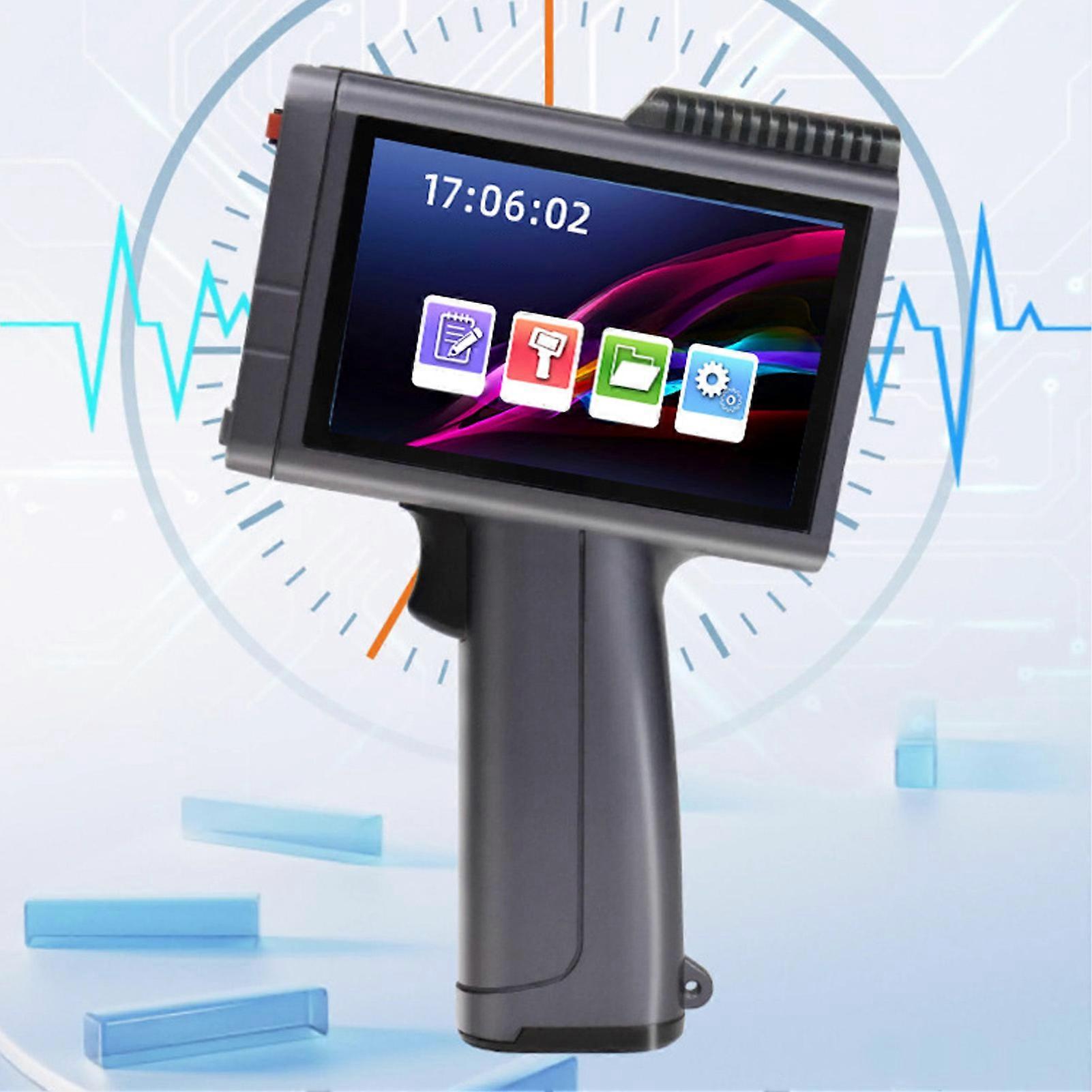 Handheld Inkjet Printer 12.7mm 4.3in Touchscreen Portable US Plug