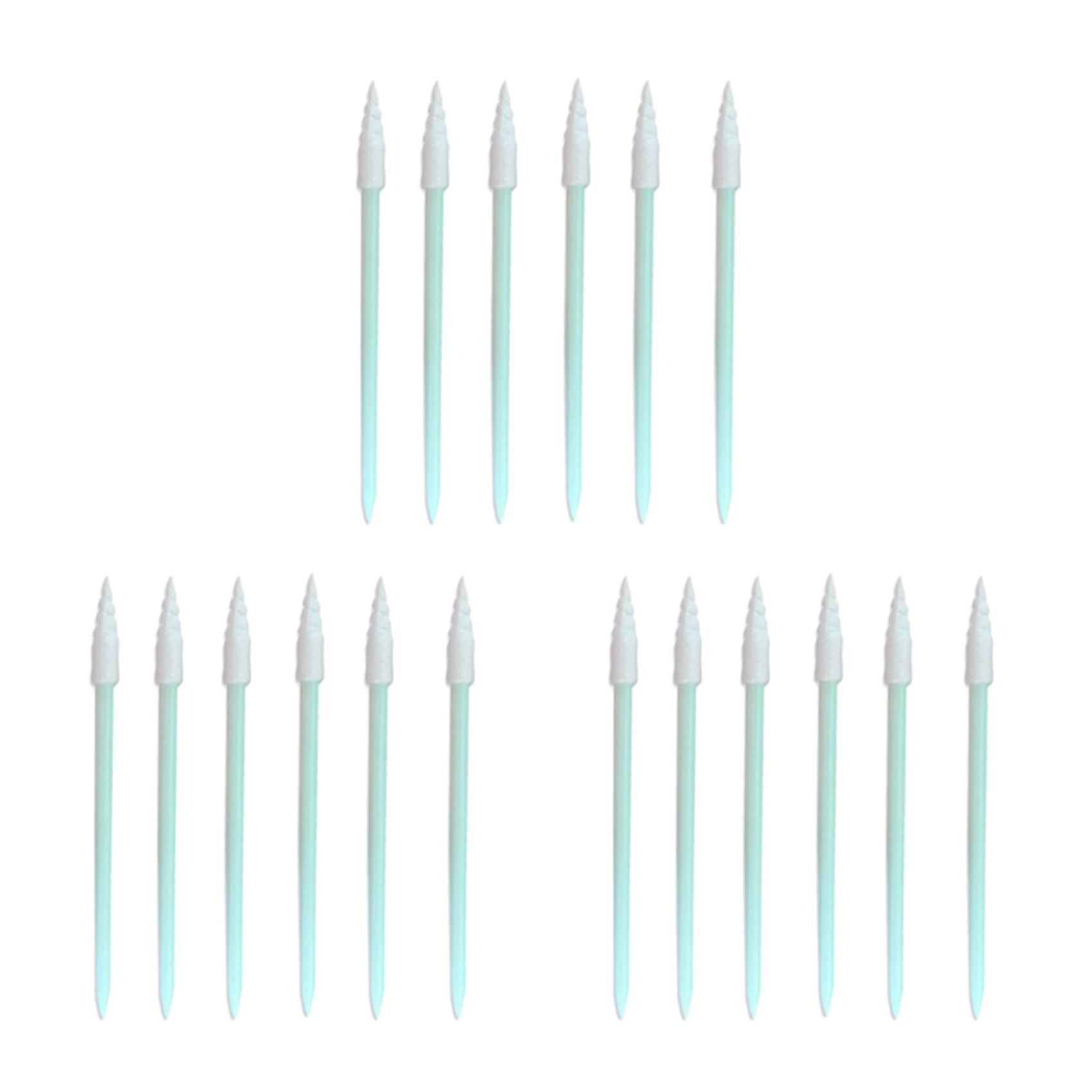 300Pcs Spiral Pointed Tipped Foam Cleaning Swab Lint Free Sponge Sticks Cotton Swabs Double Head Cot
