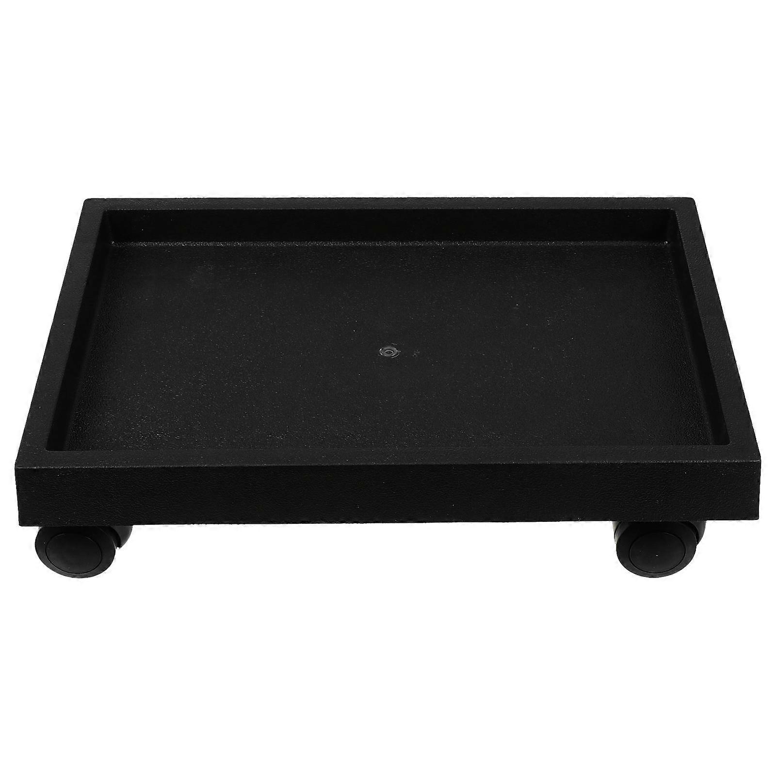 Movable Flowerpot Stand Plastic Flower Pot Tray for Storage 1Pcs
