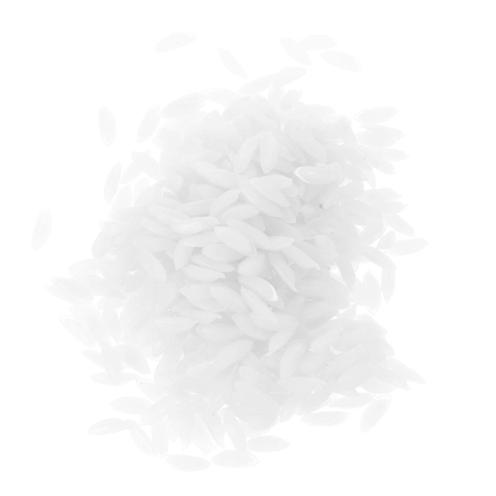Artificial Rice Adornments Fake Rice Models for Decor White