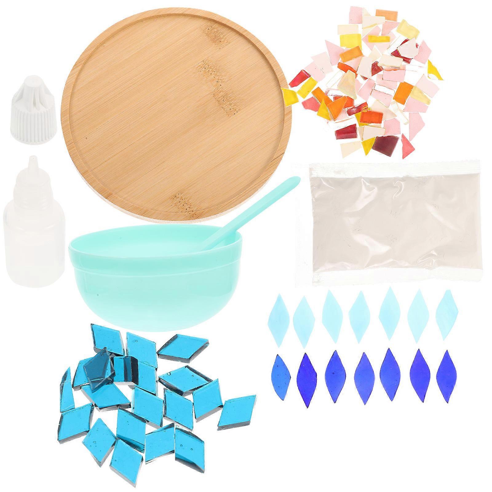 DIY Mosaic Cup Mat Craft Material Set for Heat Insulation with One Set