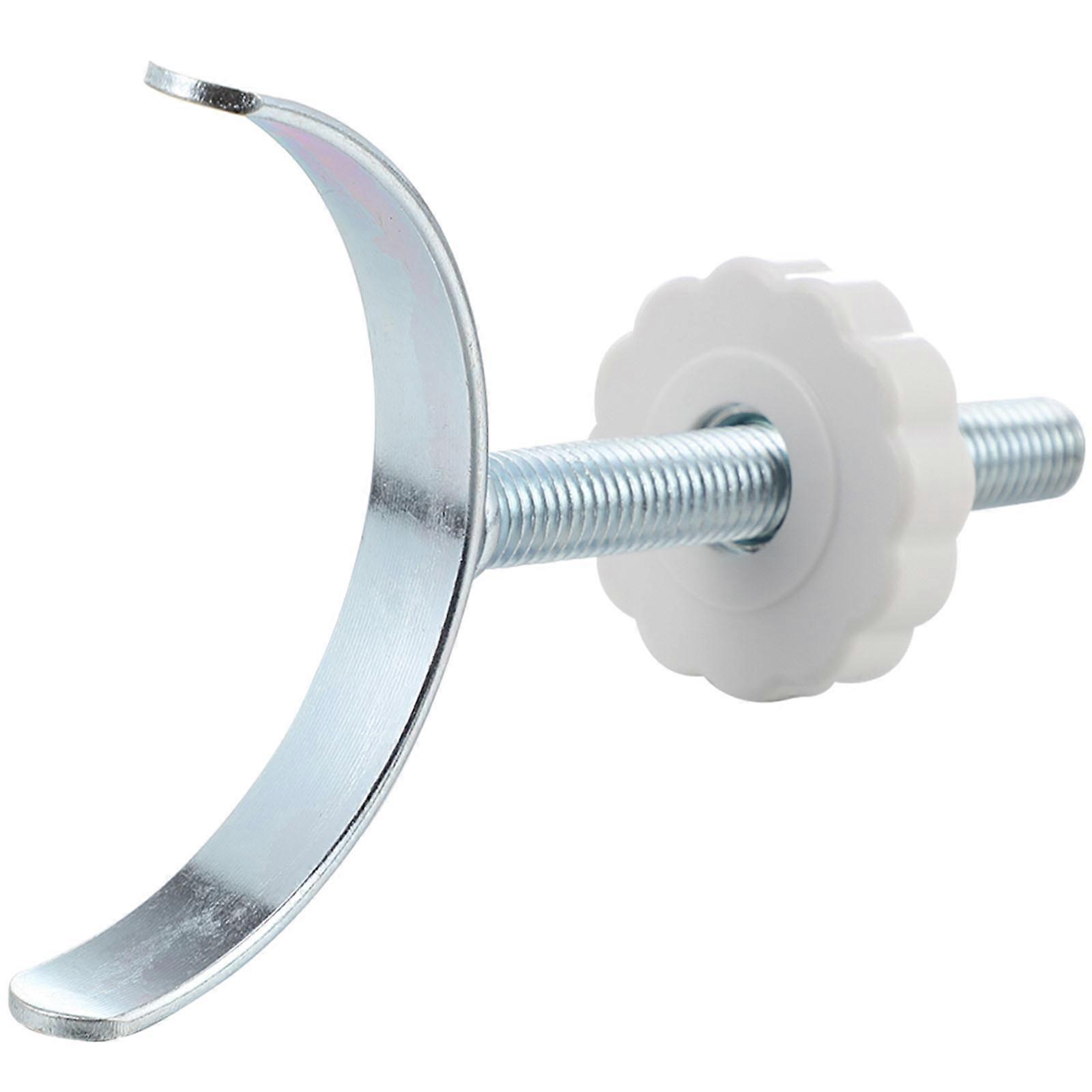 Safety Gate Fittings U-Shaped Guardrail Fixator for Home Safety Silver Firm and Stable Security Door 1 Set