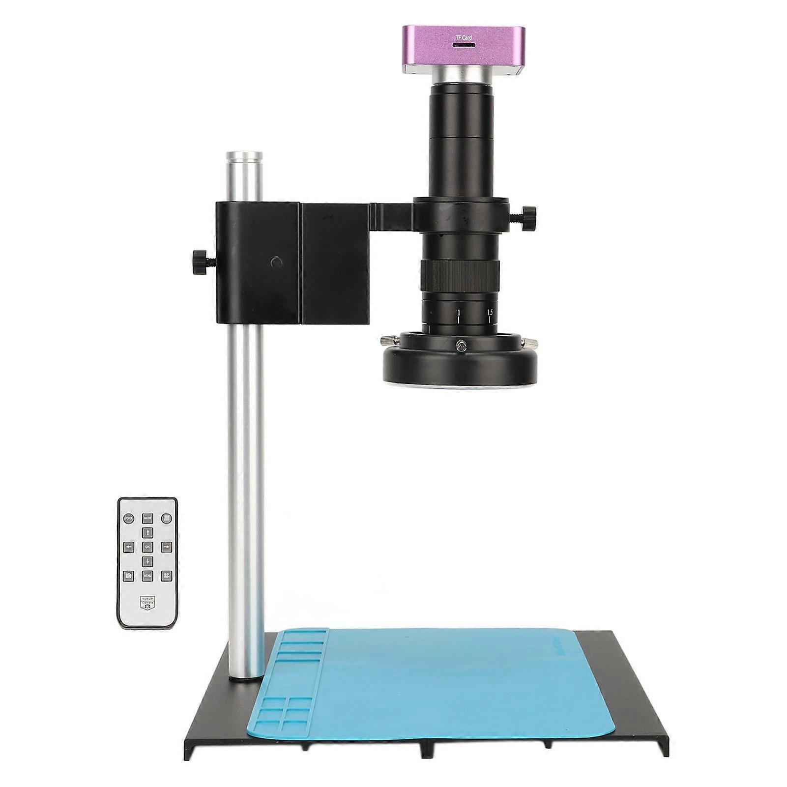 51MP Industrial Microscope Camera Kit 180X C Mount Lens US Plug