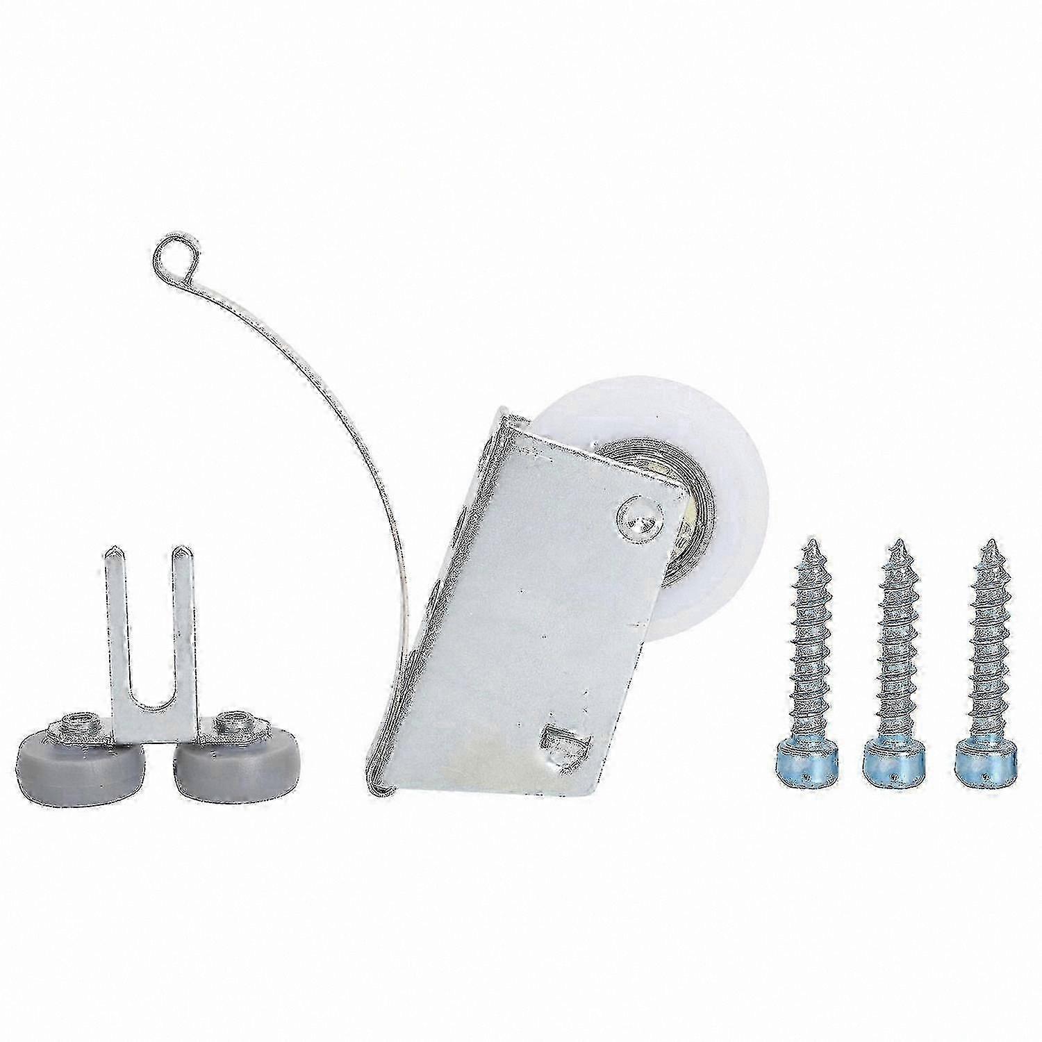 4 Sets of Sliding Wardrobe Door Rollers with Pulley System for Smooth Furniture Movement