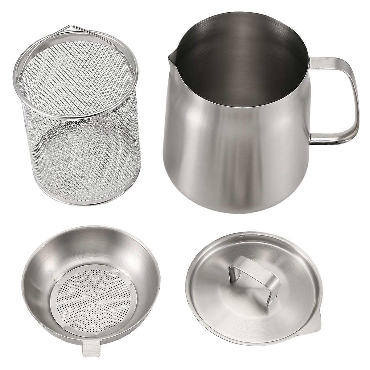 Versatile Oil Filter Vessel Oil Filter Pot for Kitchen 2L