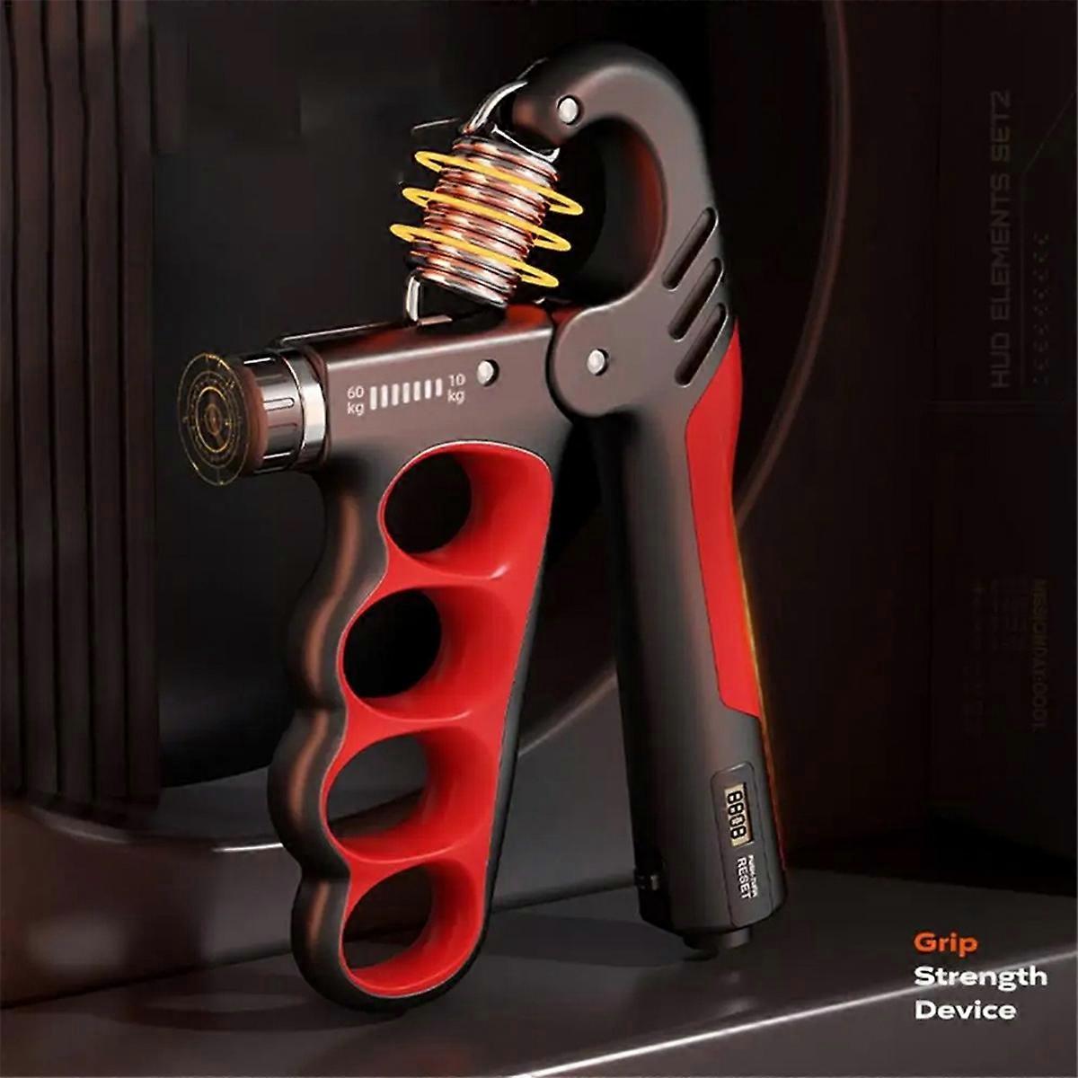 Adjustable Hand Grip Strengthener Hand Grip Trainer-Gray