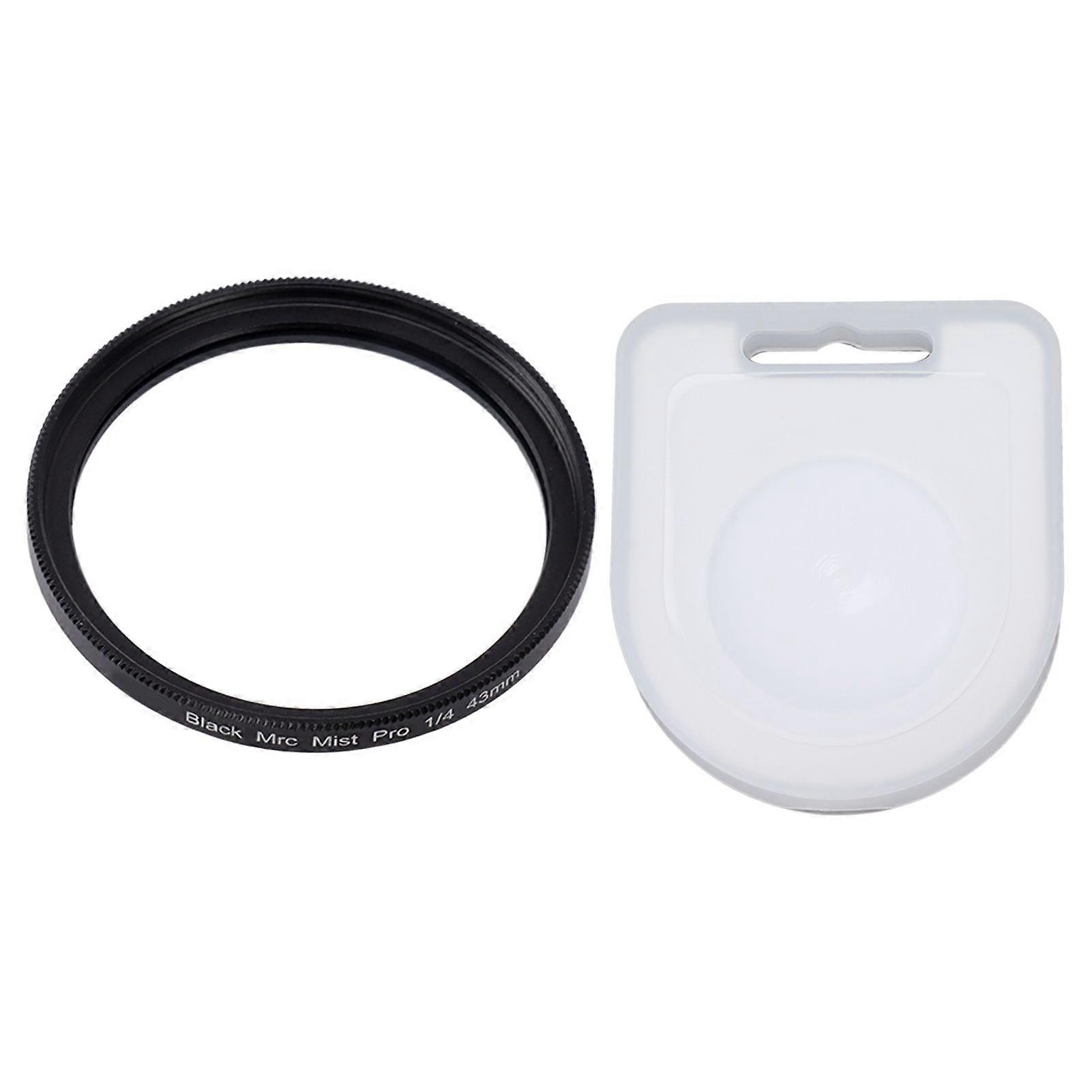Black Soft Filter 1/4 Portrait Hazy Waterproof Oil Resistant Camera Lens Filter for Video Scenery 43MM