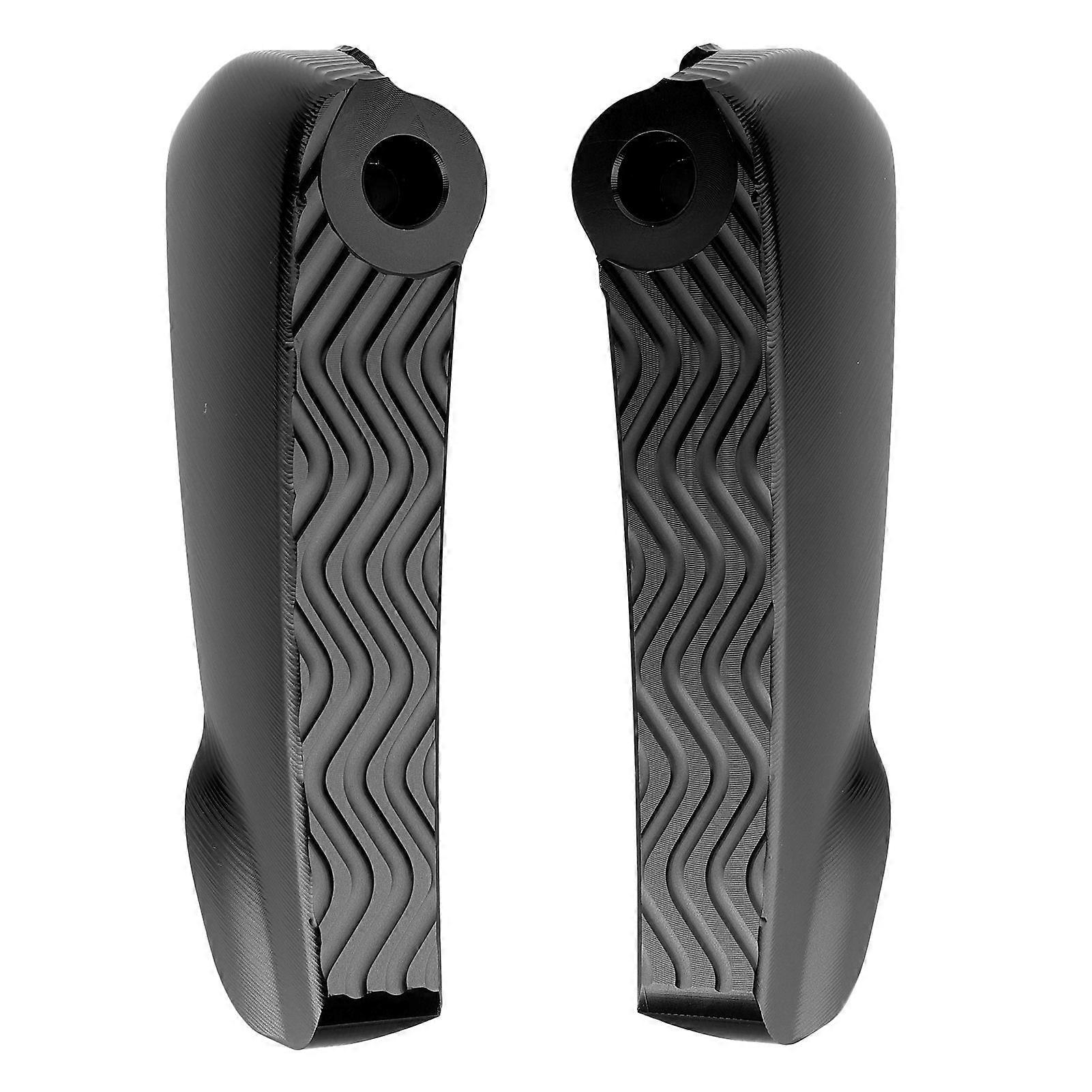 Pair Rear Foot Pegs Pedal Pad Motorcycle Folding Footrest Fit for Vespa GT/GTS/GTVBlack