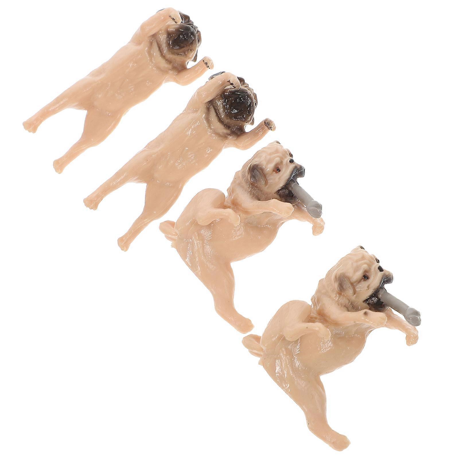 Small Puppy Figurines for Fish Tank Decor with 8Pcs Mini Dog Statues